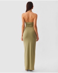 SNDYS - LEXIE TWIST HALTER MAXI DRESS - ICONIC EXCLUSIVE