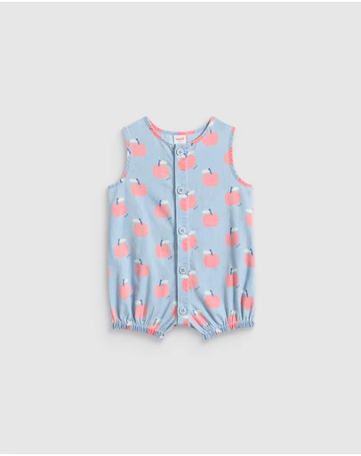 Seed Heritage - Chambray Apple Romper
