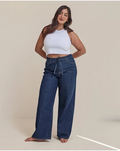 All About Eve - Gia High Rise Baggy Indigo
