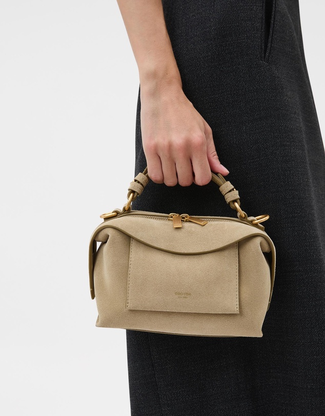 Oroton - Mica Mini Bowler Suede
