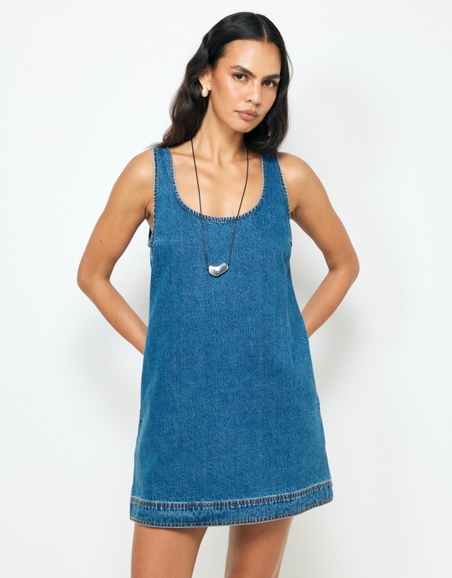 AERE - Elkin Denim Mini Dress