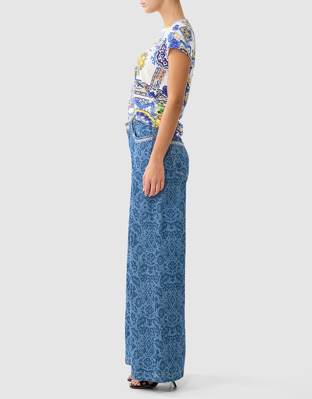 Camilla - Slim Fit Round Neck T-Shirt