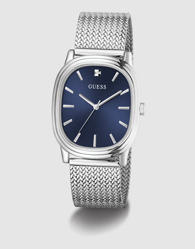 GUESS - GUESS Mens Silver-Tone Analogue Watch