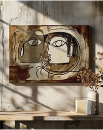 Olive et Oriel - What Secrets Do The Palms Whisper To The Earth by Shatha Al Dafai Art Print