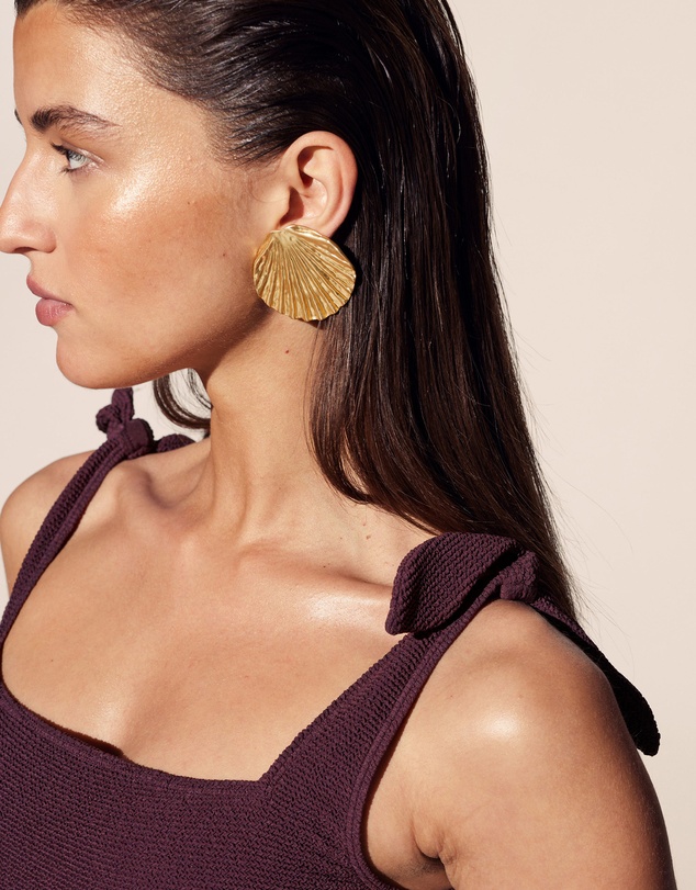 & Other Stories - Textured Bow Tie Swimsuit