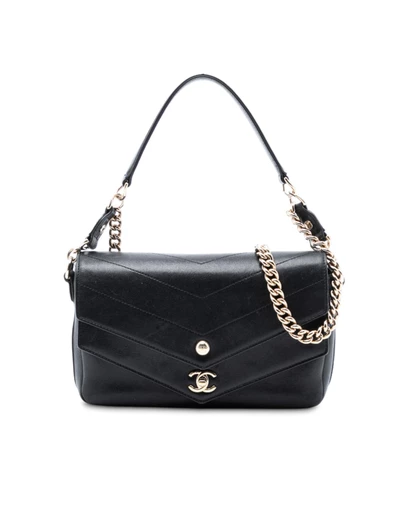 Pre-Loved by Azura Reborn - Pre-Loved Mini Quilted Sheepskin Double Chevron Flap