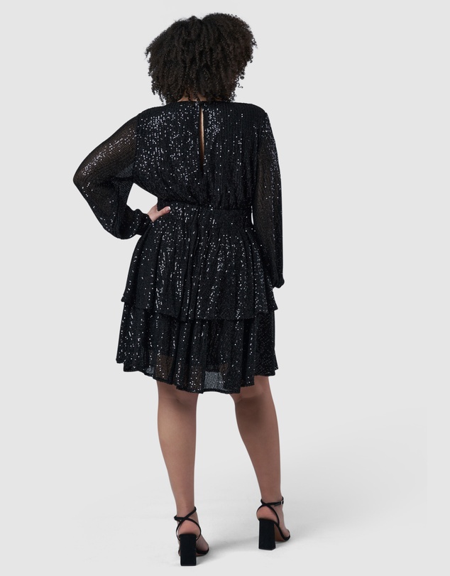 Pink Dusk by Curve Project - Night Out Sequin Dress