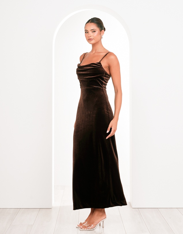 Pilgrim - Berlin Cowl Neck Velvet Gown