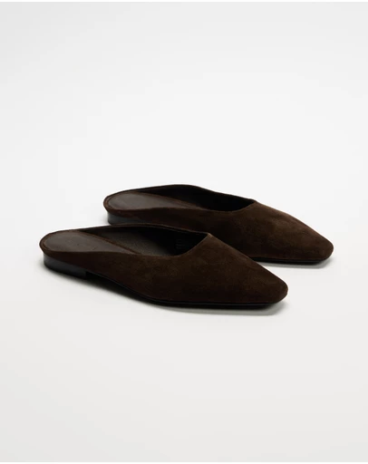 AERE - Tala Suede Mules