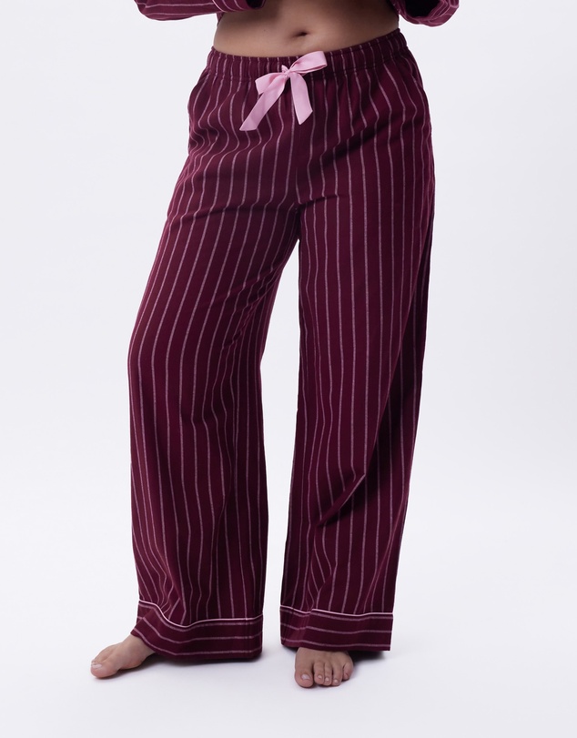 Bras N Things - Claire Long Pant - Print Stripe