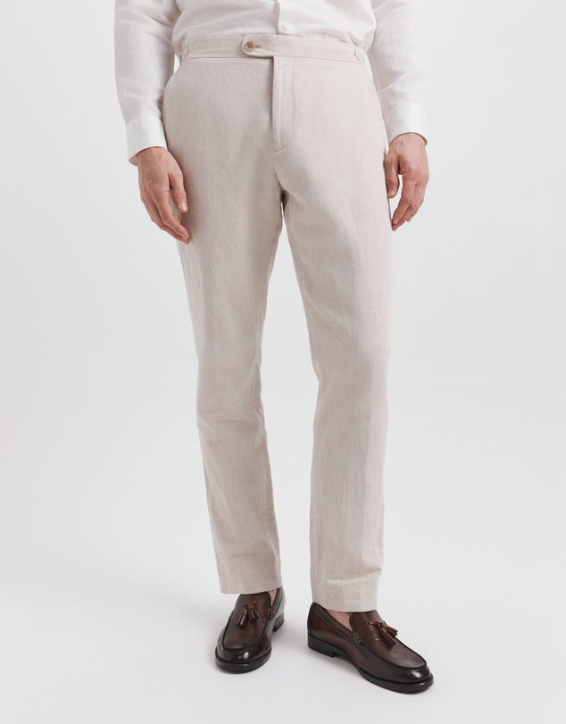 SABA - Elias Linen Cotton Regular Side Adjuster Pant