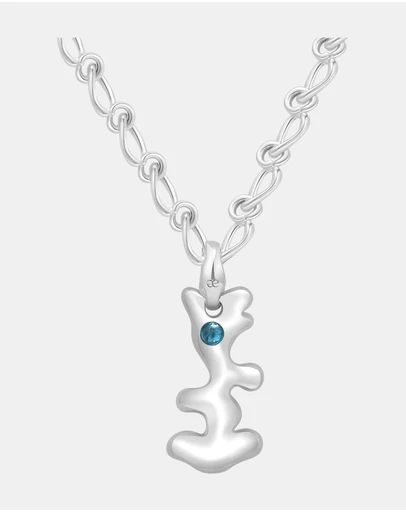 Graedance - Sagittarius Topaz Pendant on Eclipse Necklace