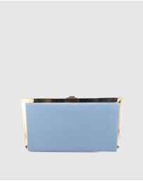 Izoa - Amanda Clutch Light Blue