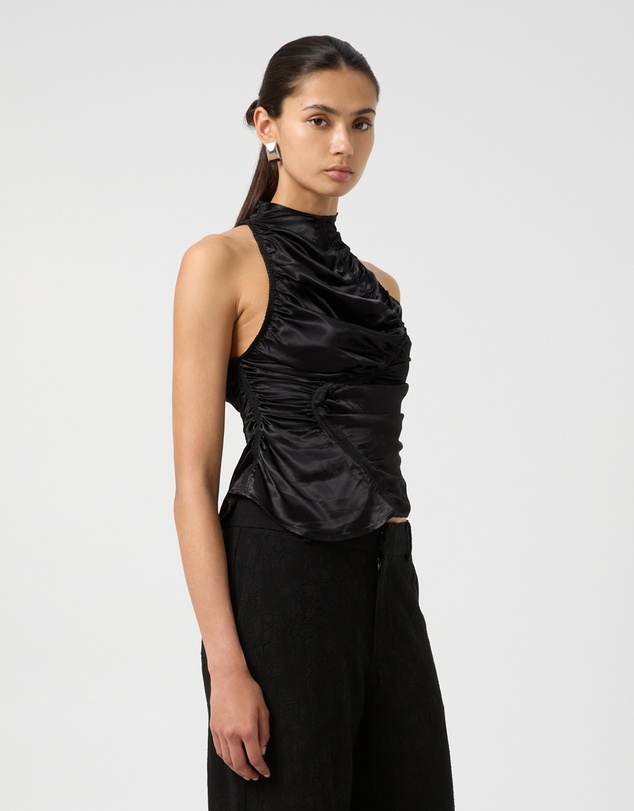Third Form - Elemental Ruched Top | Black