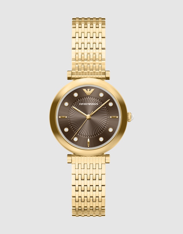 Emporio Armani - Gold Tone Analogue Watch