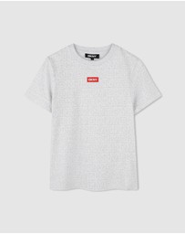 DKNY - All Over Logo Print Short Sleeve T-Shirt - Kids-Teens