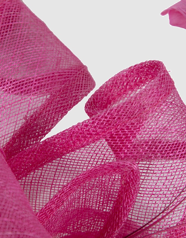 Max Alexander - Sinamay Fuchsia Racing Fascinator