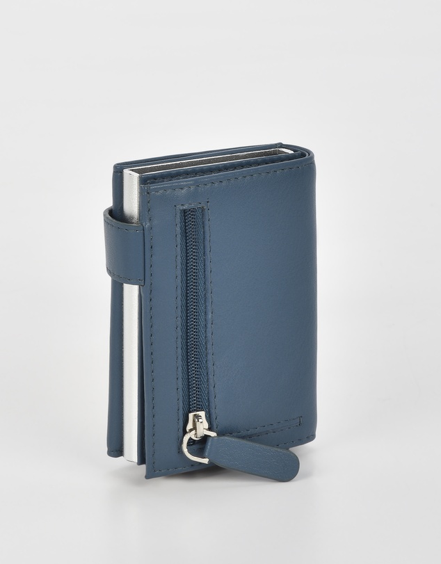 Cobb & Co - Healy Metal Chamber RFID Safe Leather Card Wallet
