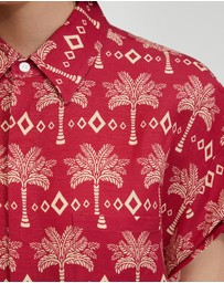 Oxford - Lottie Printed Crop Shirt