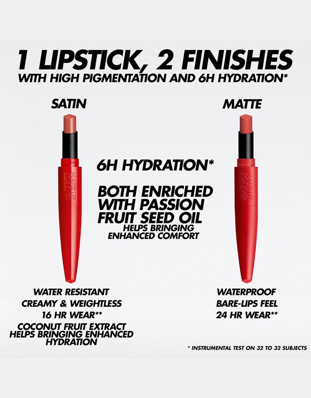 MAKE UP FOR EVER - Rouge Artist For Ever Satin Lipstick