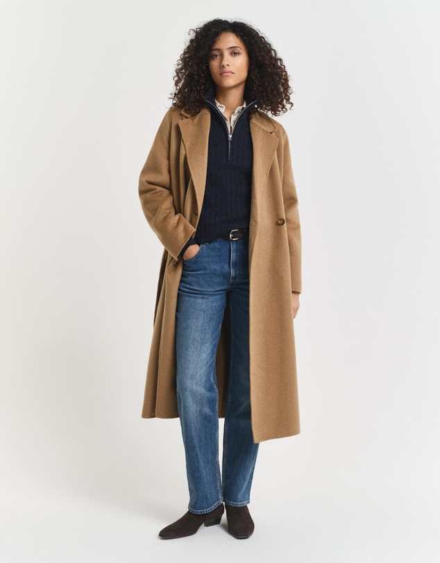 Gant - Stretch Cotton Cable Half Zip Sweater