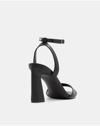 Call It Spring - Denverr Ankle Strap Eyelet Heels
