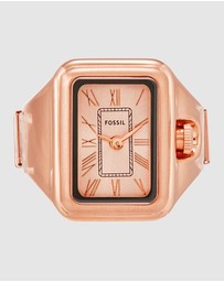 Fossil - Raquel Ring Rose Gold Tone Analogue Watch