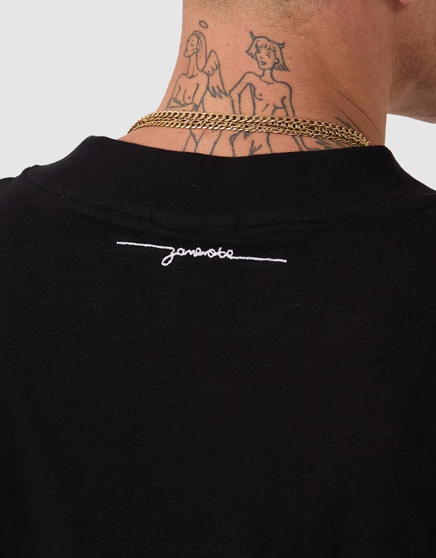 Zanerobe - Cropped Slub Flow Tee Black