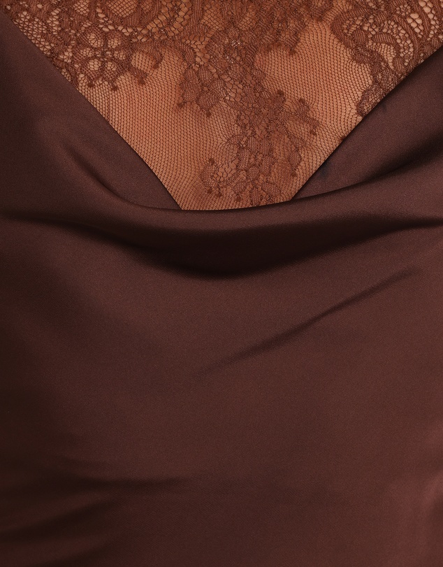 Petal & Pup - Evana Lace Maxi Dress - Brown