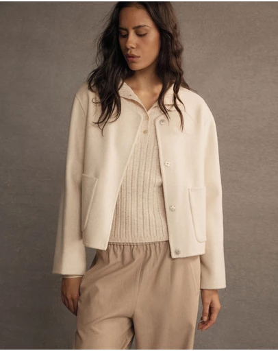 Forcast - Alani Crop Wool Jacket