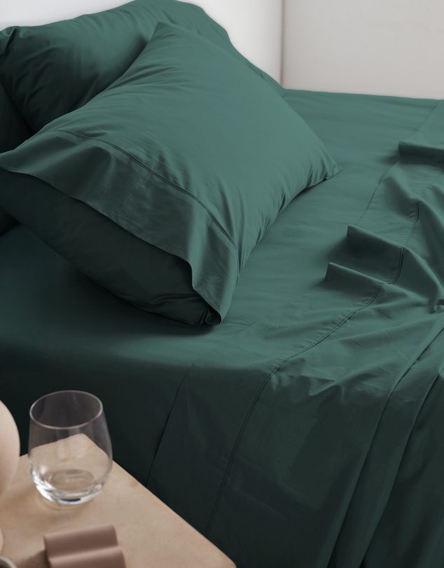 Linen House - Vienna 300TC Cotton Percale Sheet Set 50cm