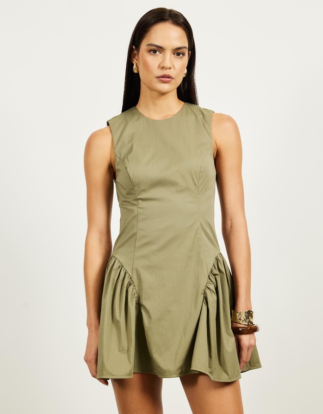 Lover - Aviva Gathered Hem Mini Dress