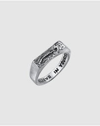 Haze & Glory - ICONIC EXCLUSIVE - Ring Men Rough Bar 925 Sterling Silver
