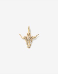 Michael Hill - Bull Head Pendant in 18kt Vermeil with Cubic Zirconia