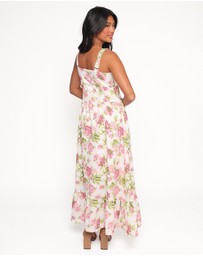 Petal & Pup - Tullia Maxi Dress - Pink Floral