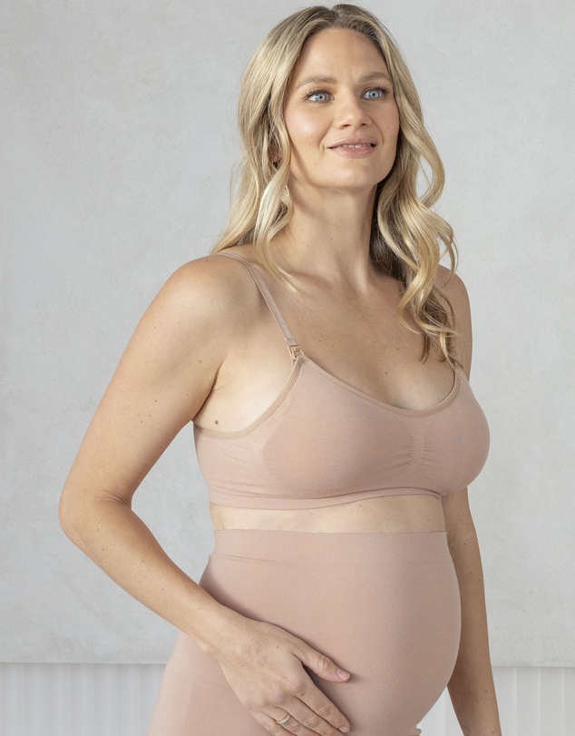 Angel Maternity - Everyday Maternity/Nursing Bamboo Bra In Nude