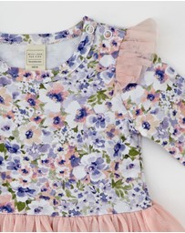 WITH LOVE FOR KIDS - Tulle Flutter Long Sleeve Tutu Onesie - Babies