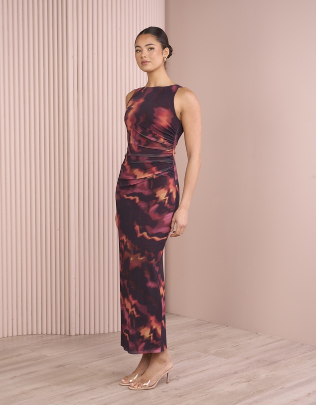 Azzurielle - Eila Maxi Mesh Dress
