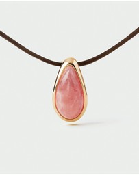 PDPAOLA - Rhodochrosite Luna Cord Necklace