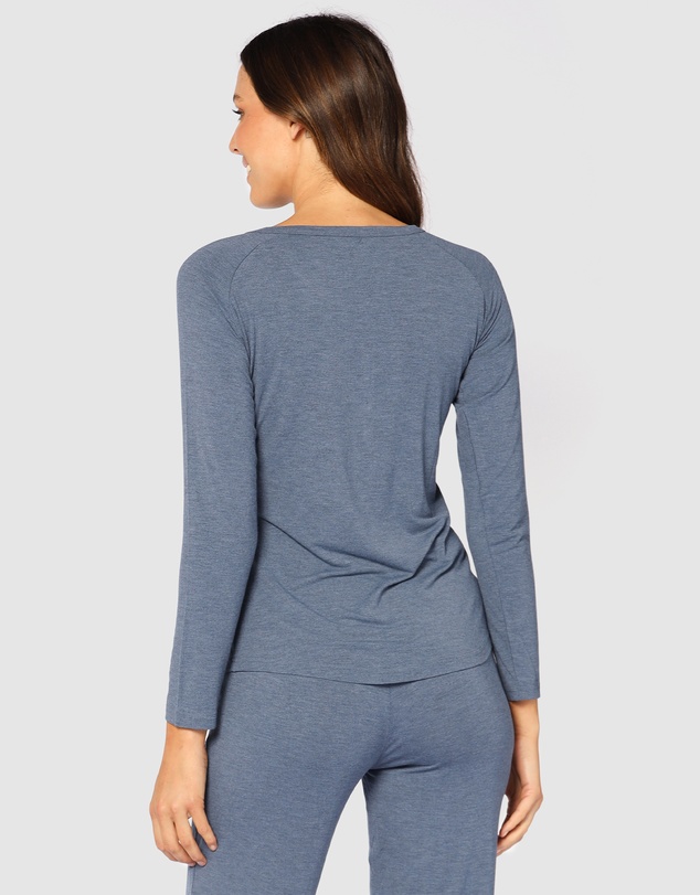 Bamboo Body - Long Sleeve Henley Top