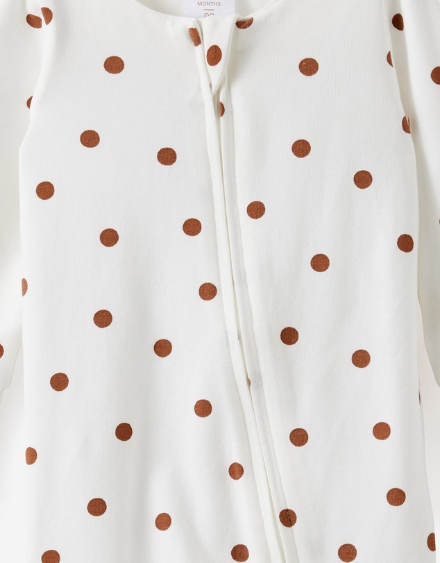Cotton On Kids - Growie Long Sleeve Zip Romper