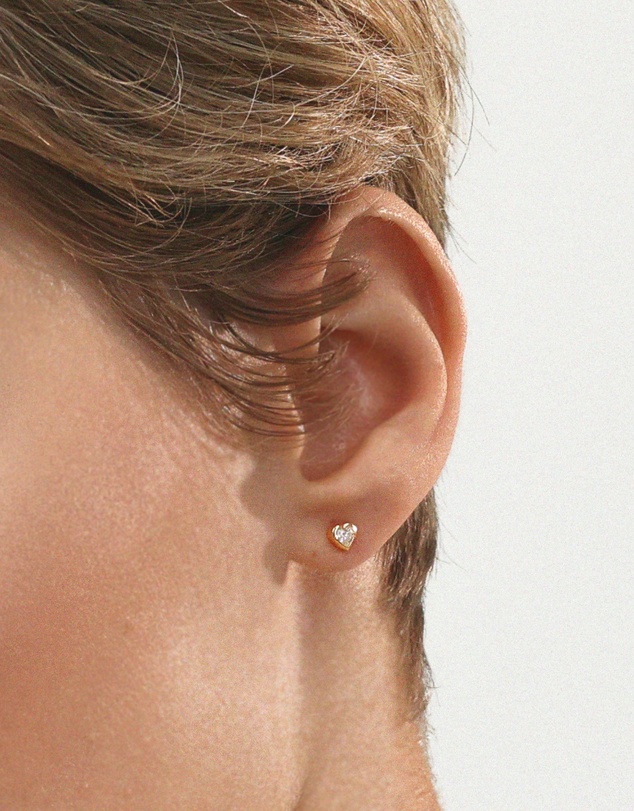 SAINT VALENTINE - True Love Flatback Studs - Gold