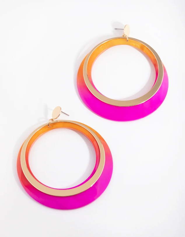 Lovisa - Gold Two Toned Drop Earrings