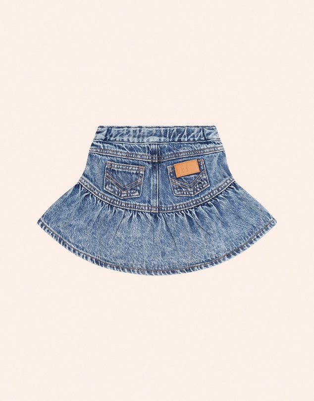 Huxbaby - Dreamy Denim Tiered Skirt - Babies-Teens