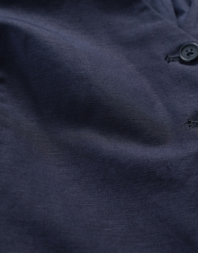 Seasalt - Seasalt Cornwall Navy Erica Linen Blend Waistcoat