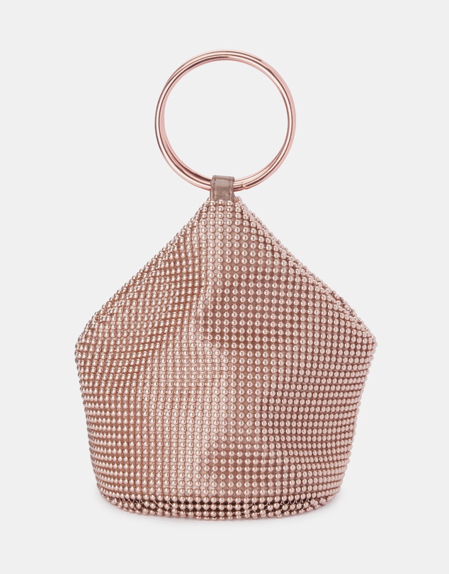 Olga Berg - Bianca Ball Mesh Handle Bag