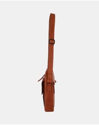 Pierre Cardin - Pierre Cardin Leather Men's Multi-Compartment Crossbody Bag