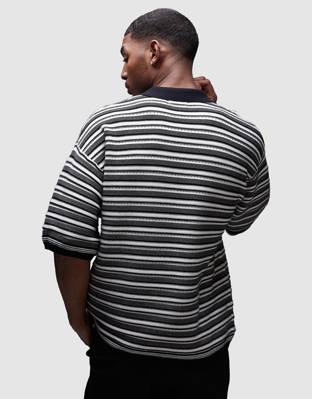 Topman - Knitted Stripe Polo