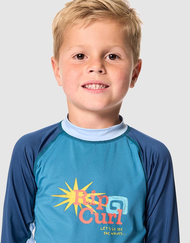 Rip Curl - Wave Dayz UPF LS Rashguard - Kids