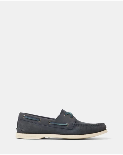Sperry - A/O 2-Eye Medium Leather Nubuck Navy- Men's